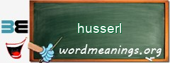 WordMeaning blackboard for husserl